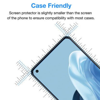 [2 Pack] MEZON Tempered Glass for OPPO Reno8 Lite 5G Crystal Clear Premium 9H HD Case Friendly Screen Protector