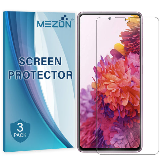 [3 Pack] MEZON Samsung Galaxy S20 FE Premium Clear Edge-to-Edge Full Coverage Hydrogel Screen Protector Film