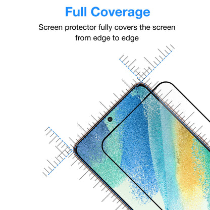 [2 Pack] MEZON Full Coverage Samsung Galaxy S21 FE 5G Tempered Glass Crystal Clear Premium 9H HD Screen Protector