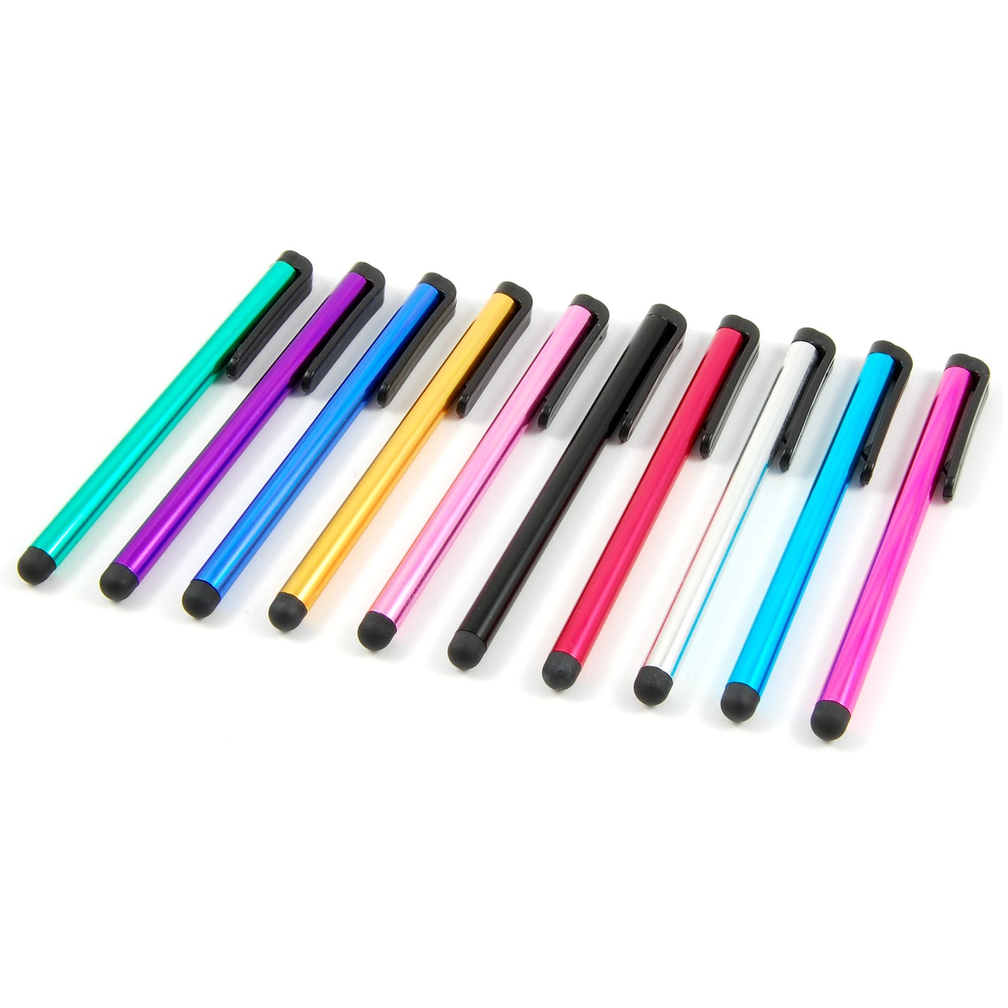 [10 Pack] MEZON Universal Capacitive Touch Screen Stylus Pens – Vibrant Colours, Compatible with All Tablets and Smartphones