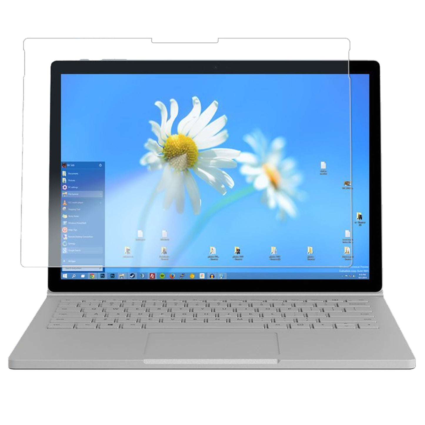 [3 Pack] MEZON Microsoft Surface Book (13.5") Anti-Glare Matte Film Screen Protector – Case and Surface Pen Friendly