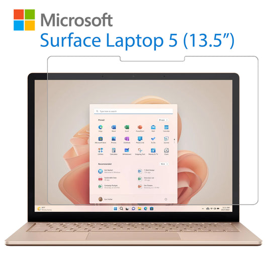 [3 Pack] MEZON Microsoft Surface Laptop 5 (13.5") Anti-Glare Matte Film Screen Protector – Case and Surface Pen Friendly