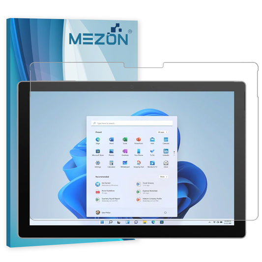 [3 Pack] MEZON Microsoft Surface Pro 7+ (12.3") Ultra Clear Film Screen Protector – Case and Surface Pen Friendly