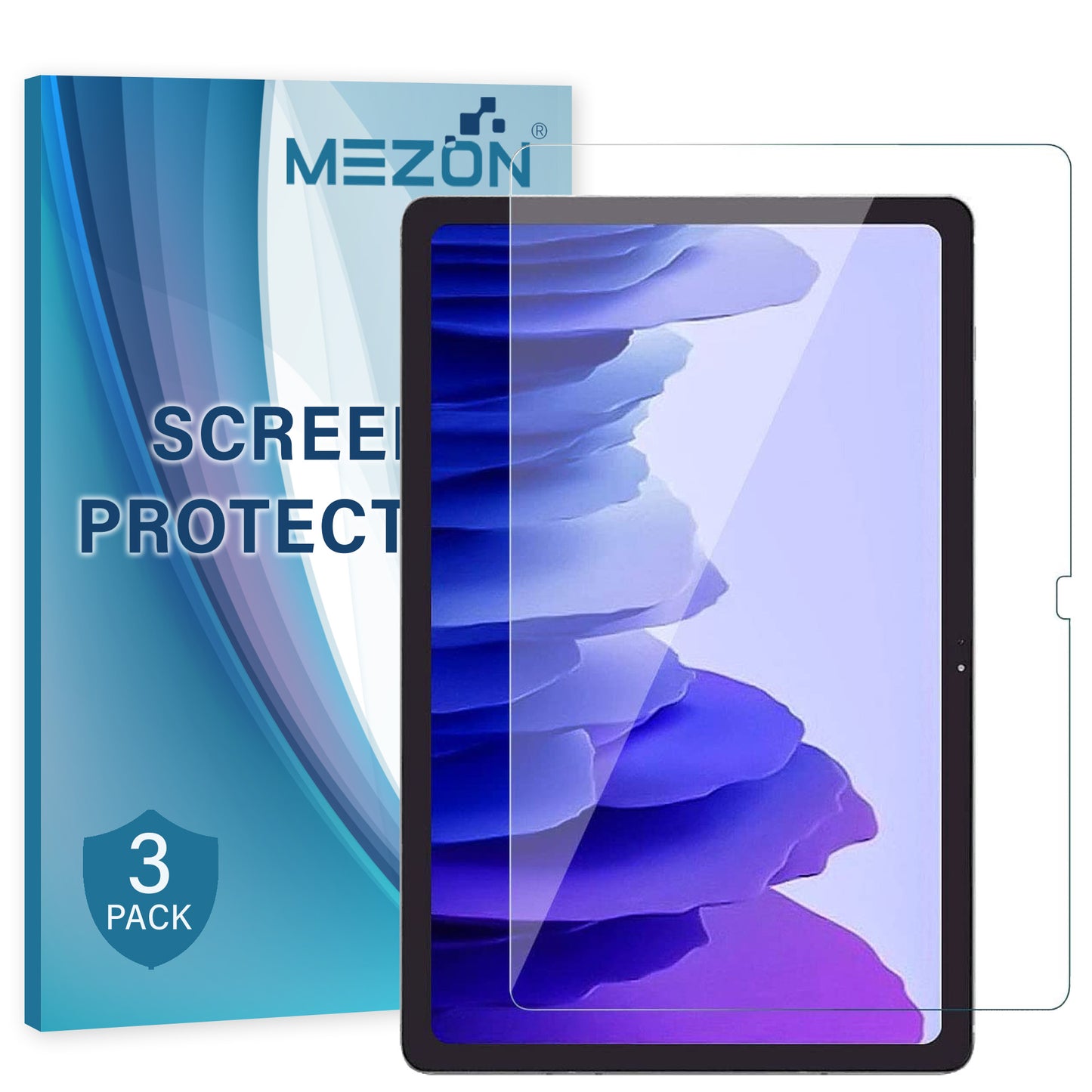 [3 Pack] MEZON Samsung Galaxy Tab A7 10.4" Ultra Clear Film Screen Protector (SM-T500, T505, Clear)