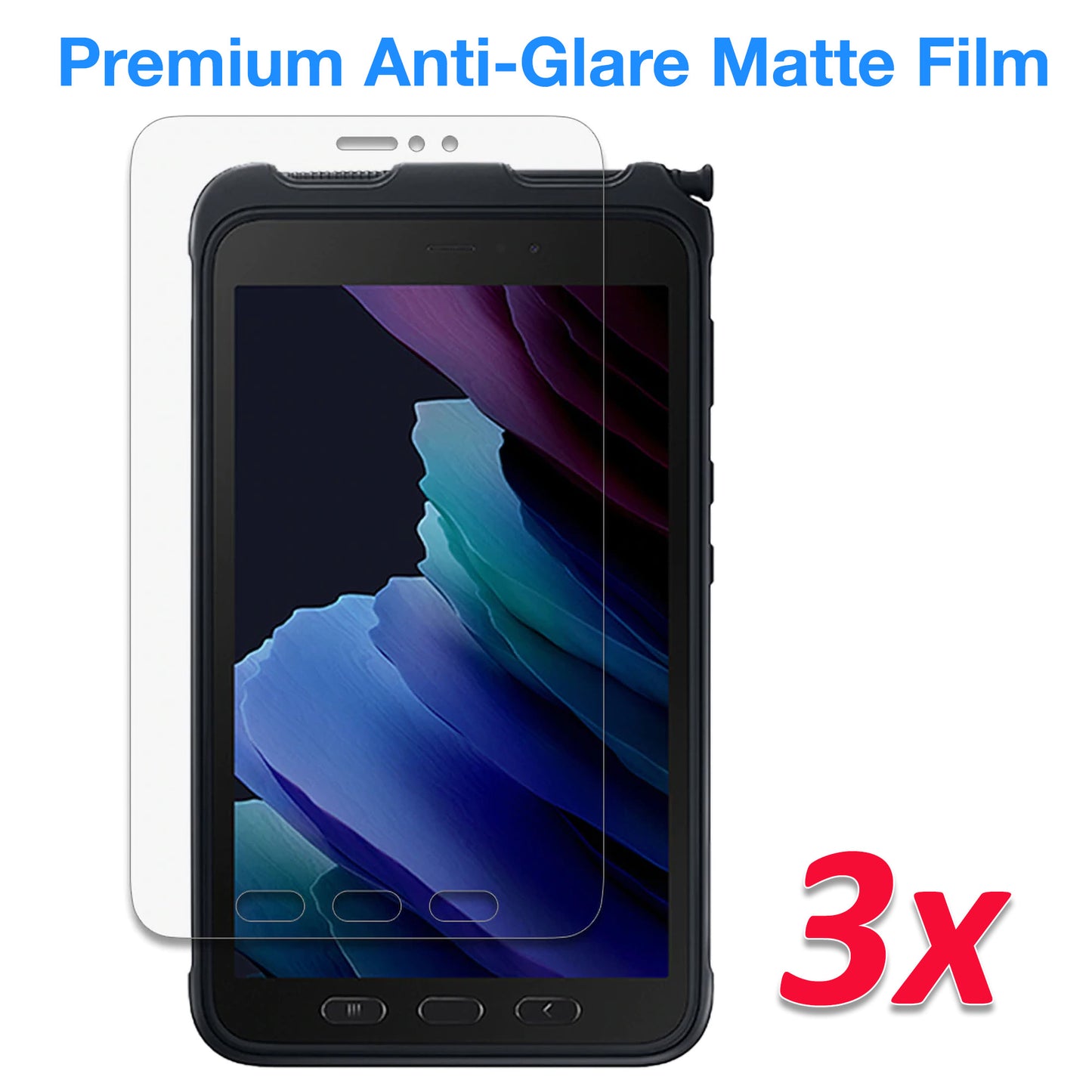 [3 Pack] MEZON Samsung Galaxy Tab Active3 8.0" Anti-Glare Matte Film Screen Protector (SM-T575, Matte)
