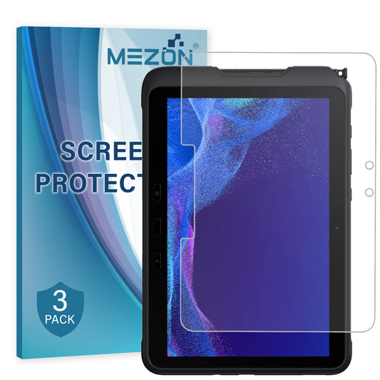 [3 Pack] MEZON Samsung Galaxy Tab Active4 Pro 10.1" Ultra Clear Film Screen Protector (Tab Active4 Pro, Clear)