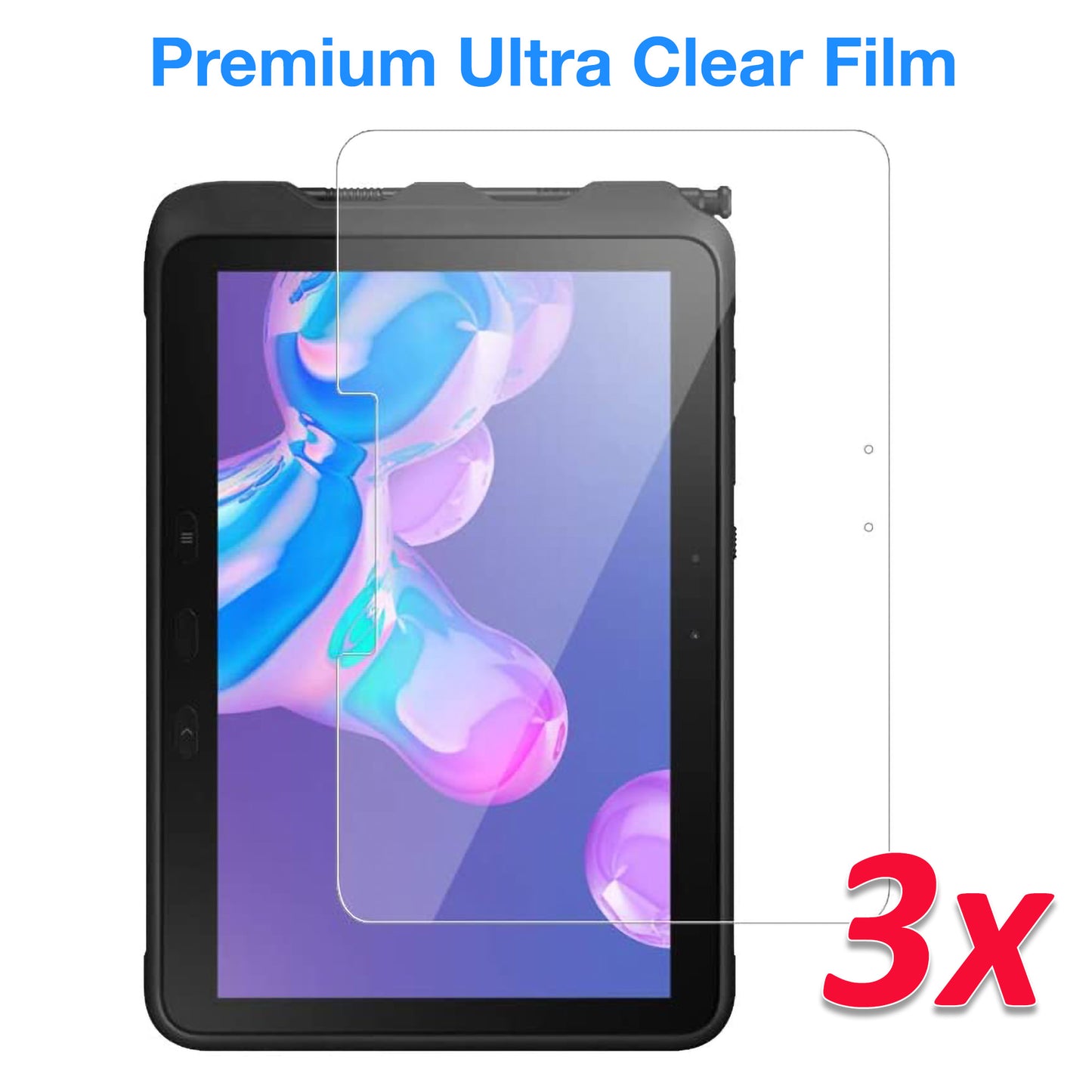 [3 Pack] MEZON Samsung Galaxy Tab Active Pro 10.1" Ultra Clear Film Screen Protector (SM-T545, Clear)