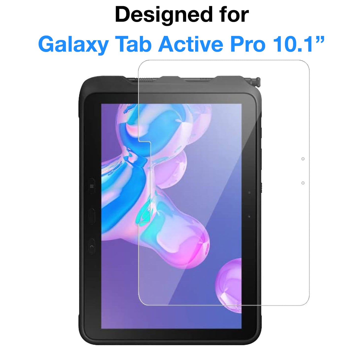 [3 Pack] MEZON Samsung Galaxy Tab Active Pro 10.1" Ultra Clear Film Screen Protector (SM-T545, Clear)