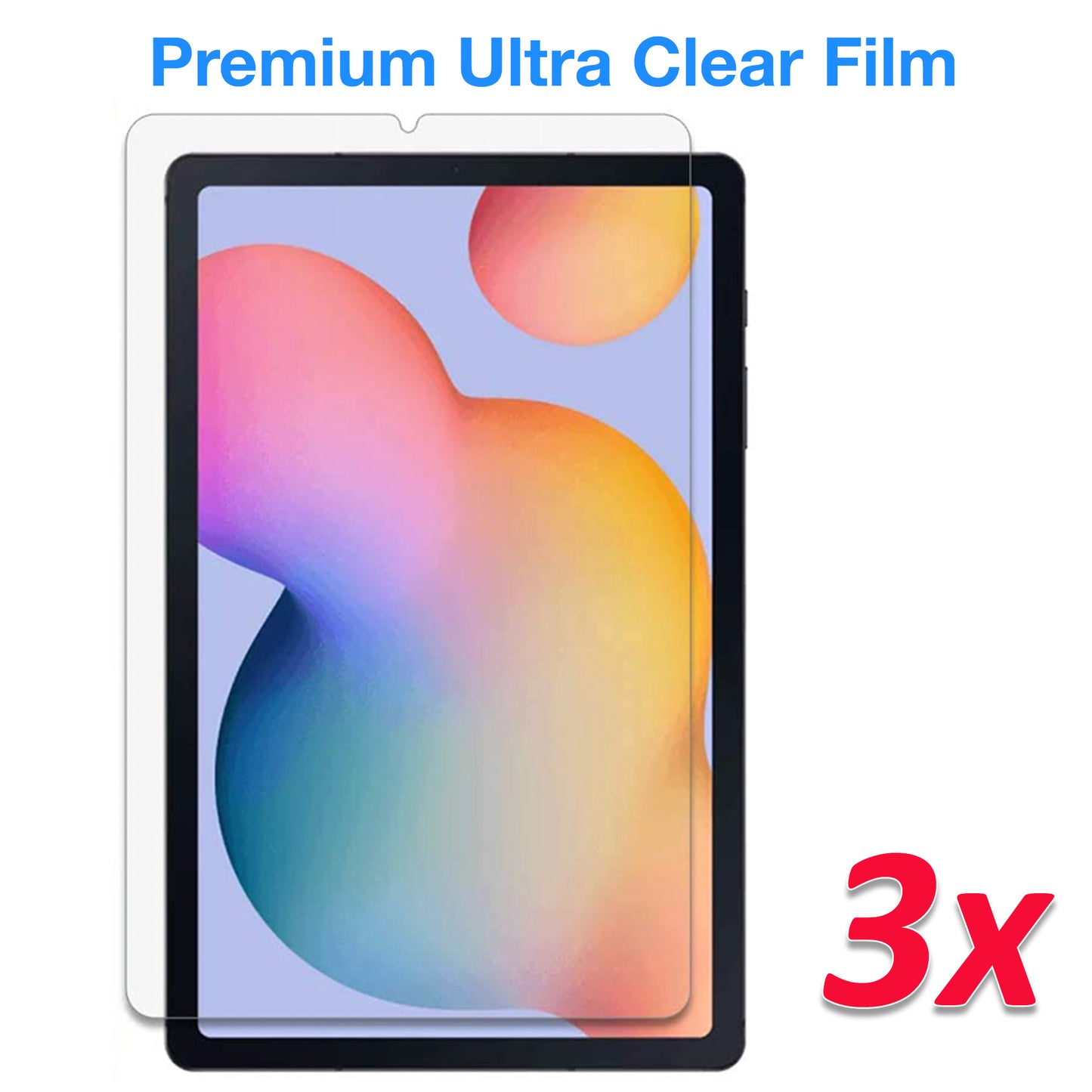 [3 Pack] MEZON Samsung Galaxy Tab S6 Lite 10.4" Ultra Clear Film Screen Protector (SM-P610, P615, Clear)