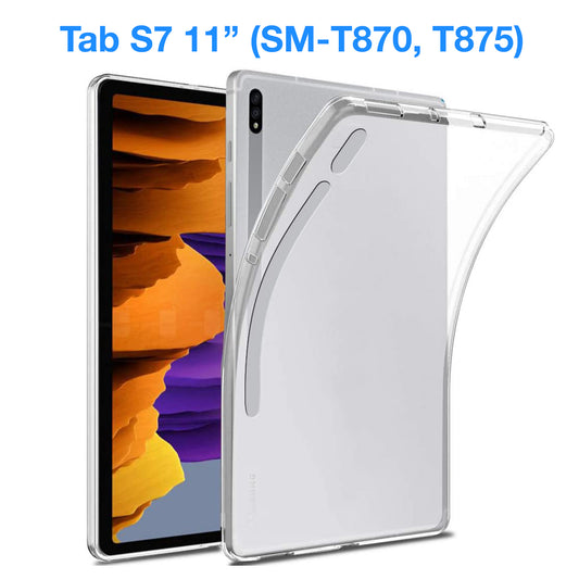 MEZON Samsung Galaxy Tab S7 11" Ultra-Thin Transparent Clear TPU Gel Case (SM-T870, T875)