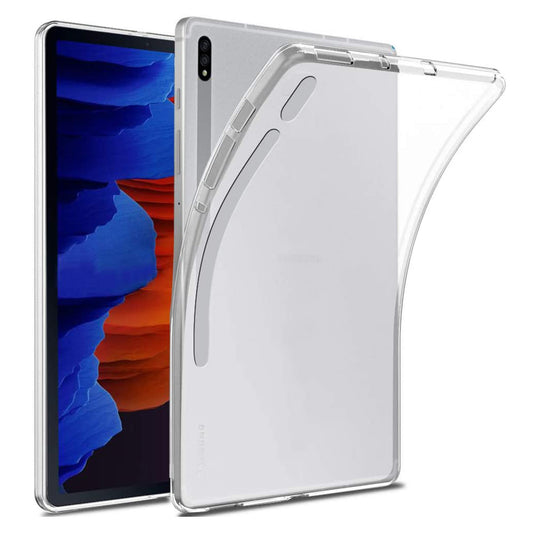 MEZON Samsung Galaxy Tab S7 FE 12.4" Ultra-Thin Transparent Clear TPU Gel Case (SM-T730, T735)