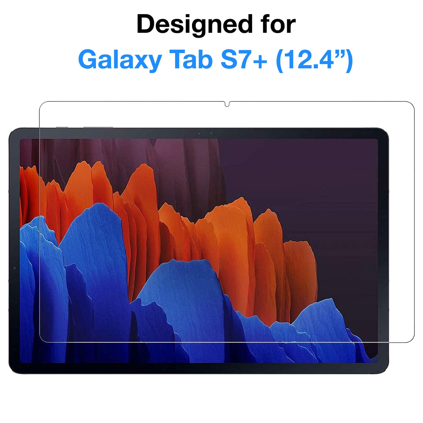 [3 Pack] MEZON Samsung Galaxy Tab S7+ 12.4" Anti-Glare Matte Film Screen Protector (SM-T970, T975, Matte)