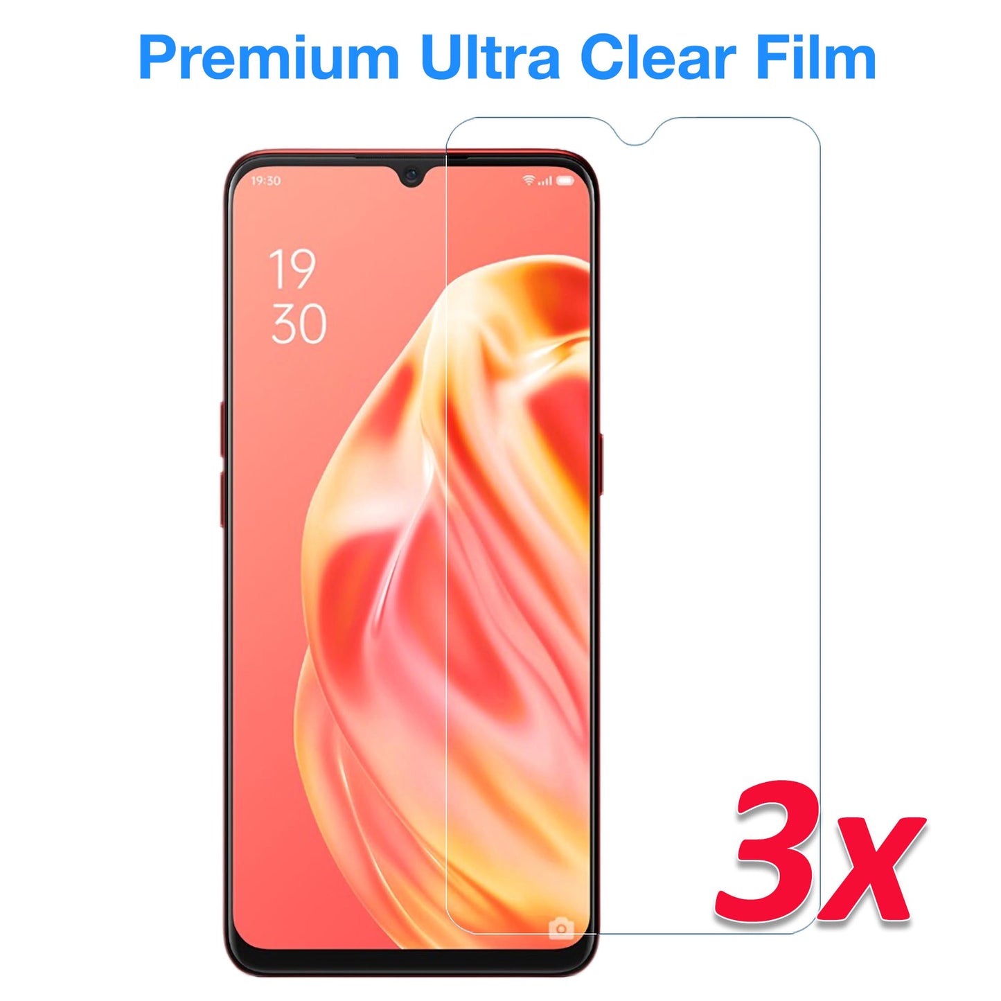 [3 Pack] MEZON Vivo S1 Ultra Clear Screen Protector Case Friendly Film (Vivo S1, Clear)
