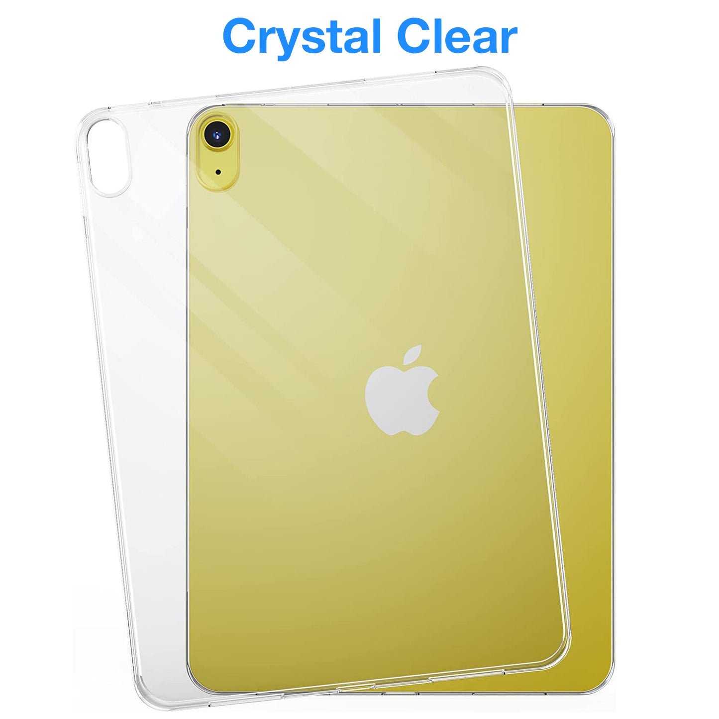 MEZON Apple iPad 10.9" 2022 (10th Gen) Crystal Clear Transparent Ultra Slim Soft TPU Gel Back Case