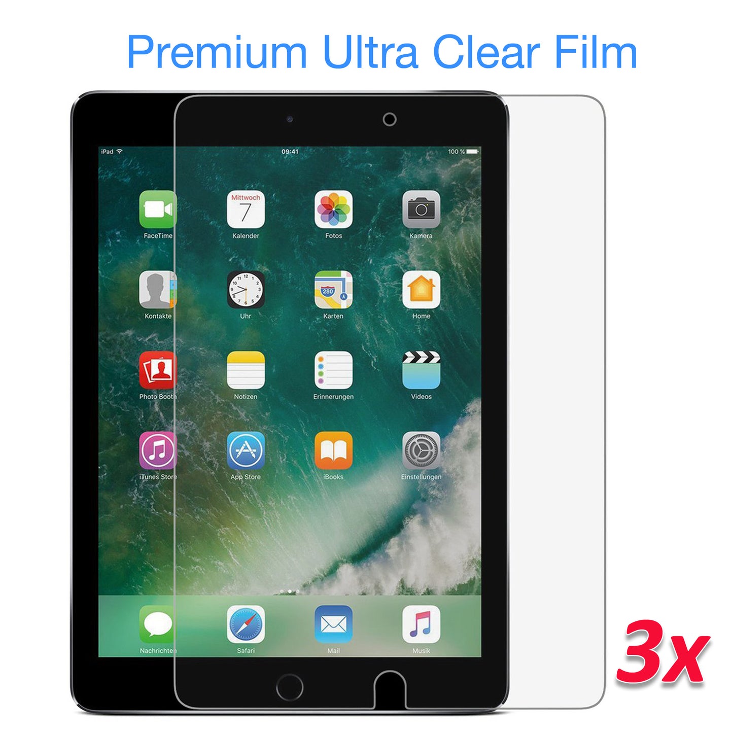 [3 Pack] MEZON Apple iPad Air 10.5" 2019 Ultra Clear Film Case and Pencil Friendly Screen Protector (iPad Air 10.5", Clear)
