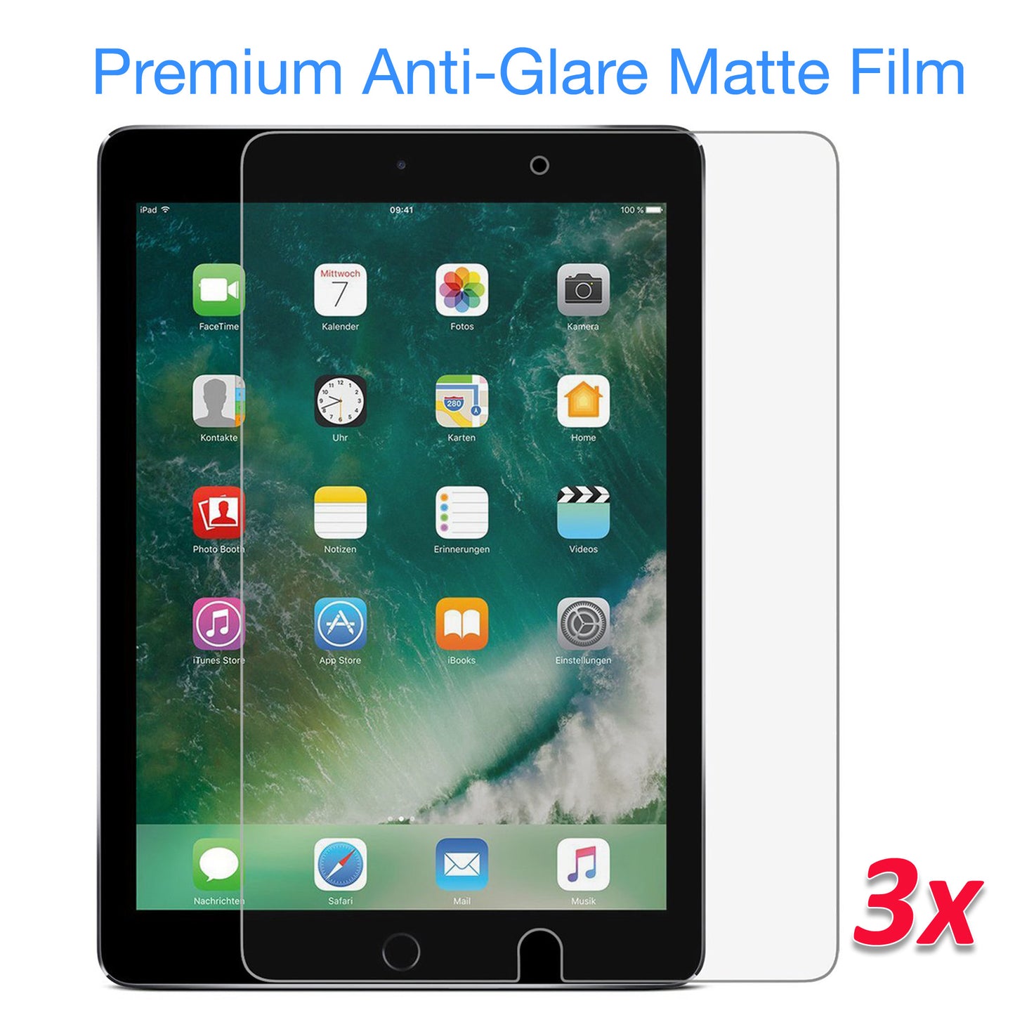 [3 Pack] MEZON Apple iPad Pro 10.5" 2019 Anti-Glare Matte Film Case and Pencil Friendly Screen Protector (iPad Pro 10.5", Matte)