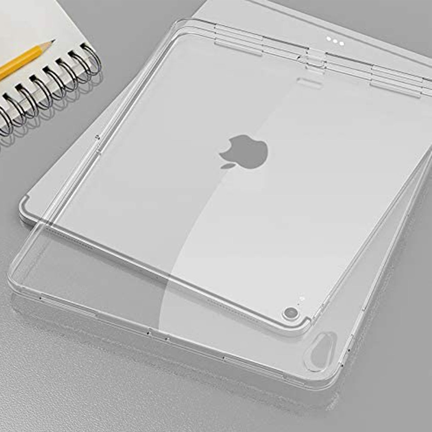 MEZON Apple iPad Air 10.9" (2020) Crystal Clear Transparent Ultra Slim Soft TPU Gel Back Case Apple Pencil Compatible