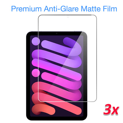 [3 Pack] MEZON Apple iPad Mini 8.3" 7th/6th Generation (2024/2021) Anti-Glare Matte Film Case Pencil Friendly Screen Protector (iPad Mini 8.3", Matte)