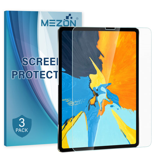 [3 Pack] MEZON Apple iPad Pro 11" 2018 Ultra Clear Film Case and Pencil Friendly Screen Protector (iPad Pro 11", Clear)