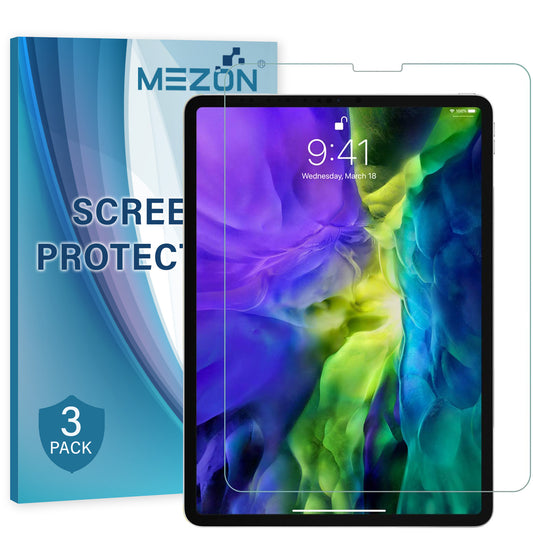 [3 Pack] MEZON Apple iPad Pro 11" M1 2021 Ultra Clear Film Case and Pencil Friendly Screen Protector (iPad Pro 11", Clear)