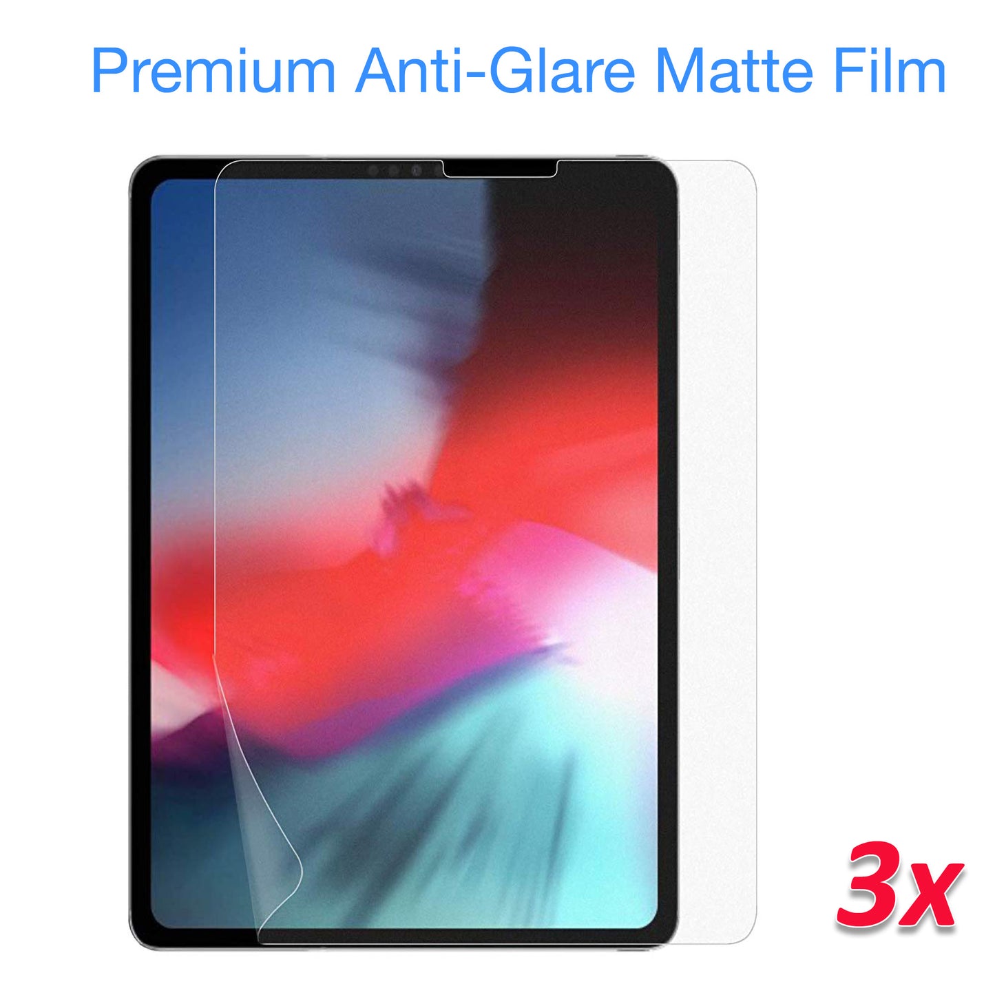 [3 Pack] MEZON Apple iPad Pro 11" M1 2021 Anti-Glare Matte Film Case and Pencil Friendly Screen Protector