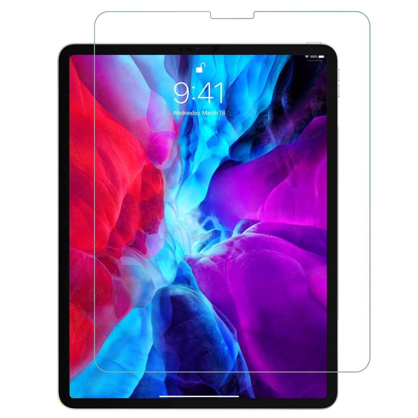 [3 Pack] MEZON Apple iPad Pro 12.9" 2020 Ultra Clear Film Case and Pencil Friendly Screen Protector (iPad Pro 12.9", Clear)