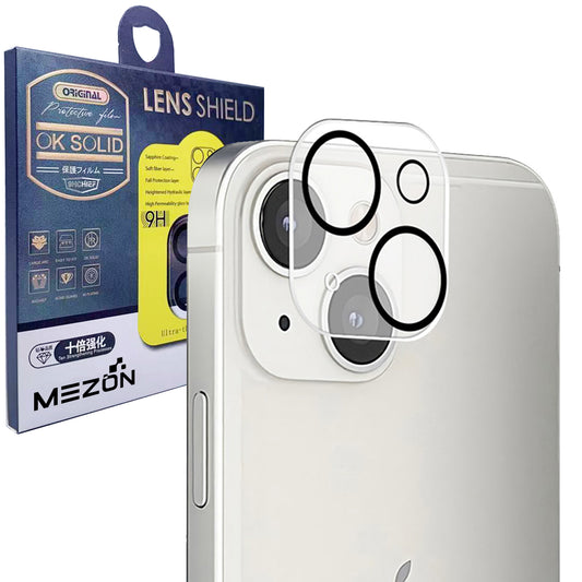 [2 Pack] MEZON Camera Lens Tempered Glass for iPhone 13 (6.1") Premium Full Coverage –  No Whitening from Flash