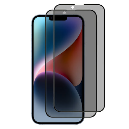 [2 Pack] MEZON Privacy Anti-Spy Full Coverage iPhone 14 (6.1") Tempered Glass Premium 9H HD Screen Protectors