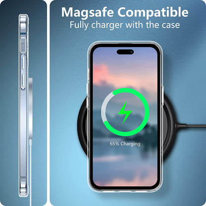 MEZON Crystal Clear Case for Apple iPhone 14 Pro Max (6.7") Ultra Slim Premium TPU Gel – Wireless Charging Compatible