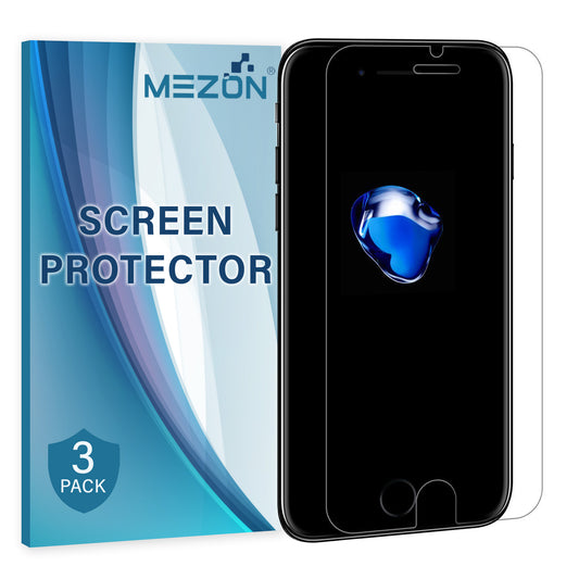 [3 Pack] MEZON Apple iPhone 7 Plus (5.5") Ultra Clear Screen Protector Case Friendly Film (iPhone 7 Plus, Clear)