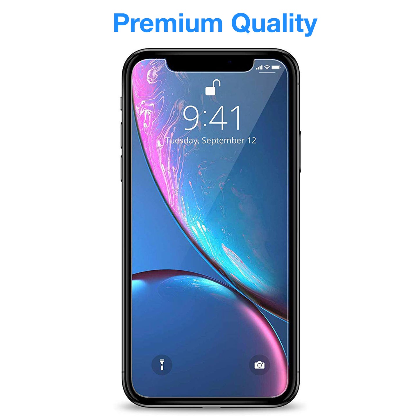 [3 Pack] MEZON Apple iPhone X (5.8") Ultra Clear Screen Protector Case Friendly Film (iPhone X, Clear)