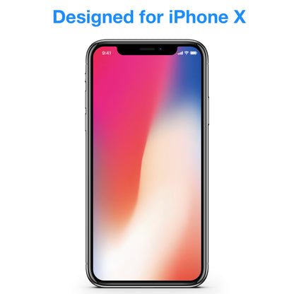[3 Pack] MEZON Apple iPhone X (5.8") Ultra Clear Screen Protector Case Friendly Film (iPhone X, Clear)
